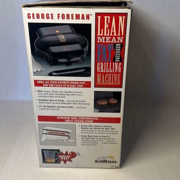 Vintage 2000 George Foreman Grill  GR10 lean mean fat reducing machine - Picture 8 of 10